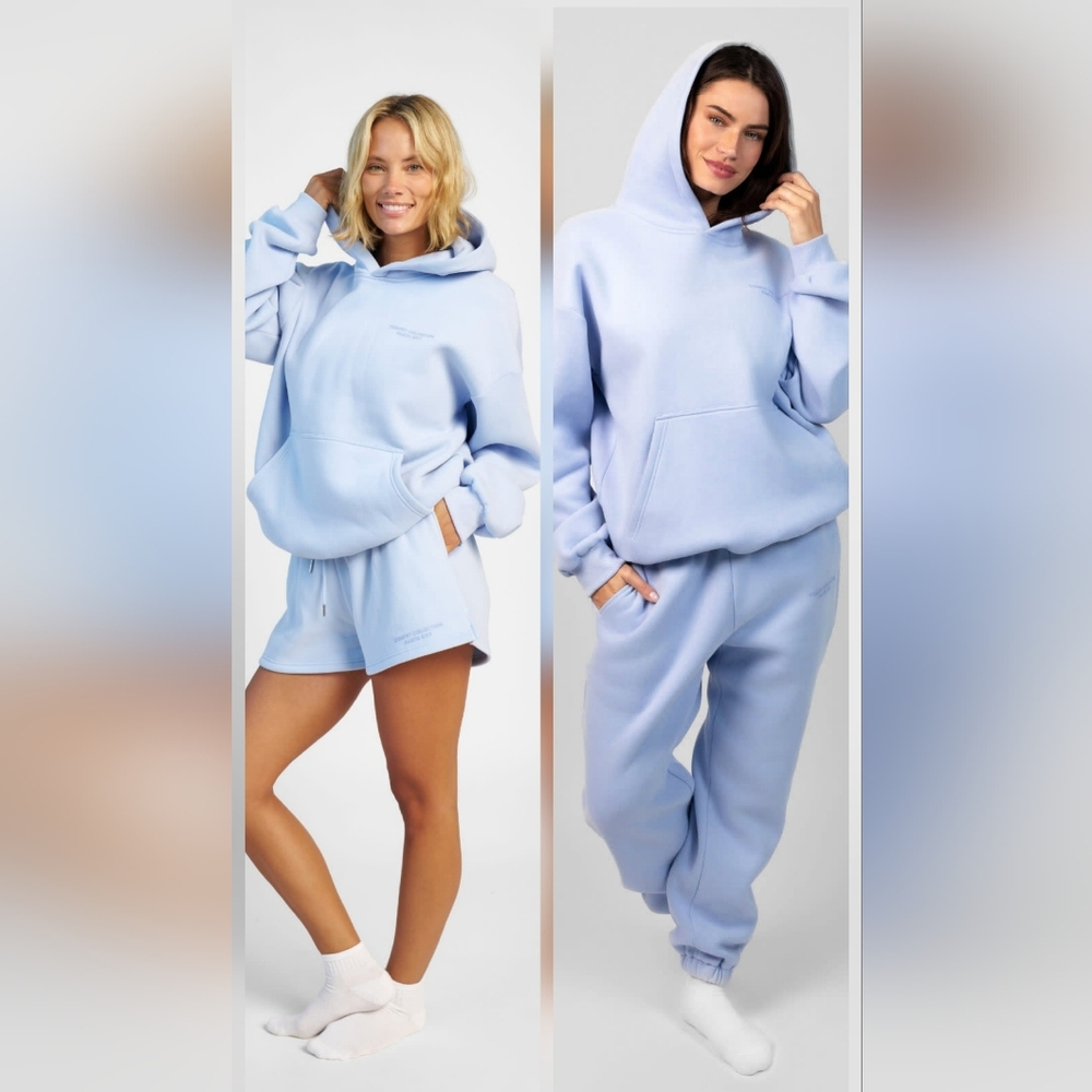 😊Price Firm🥰 3 PC SeT❤️NIP❤️ Comfrt SIGNATURE HOODIE SWEATPANTS SHORTS S M